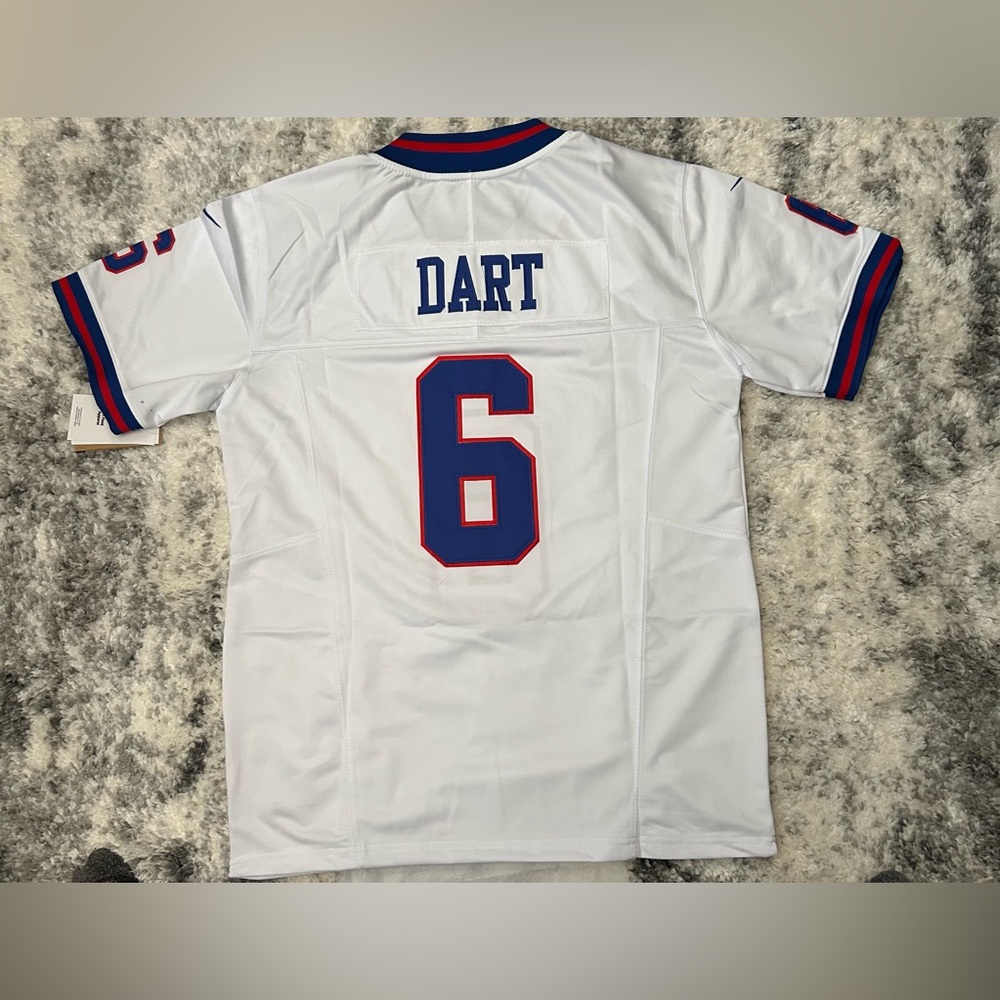 Giants White NFL Jersey with Blue and Red Accents - Picture 2 of 2